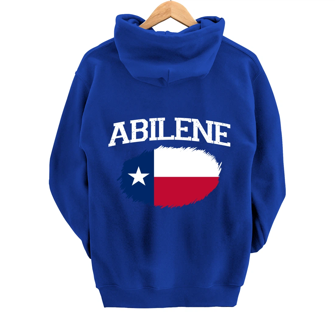 ABILENE TX TEXAS Flag Vintage USA Sports Men Women Pullover Hoodie