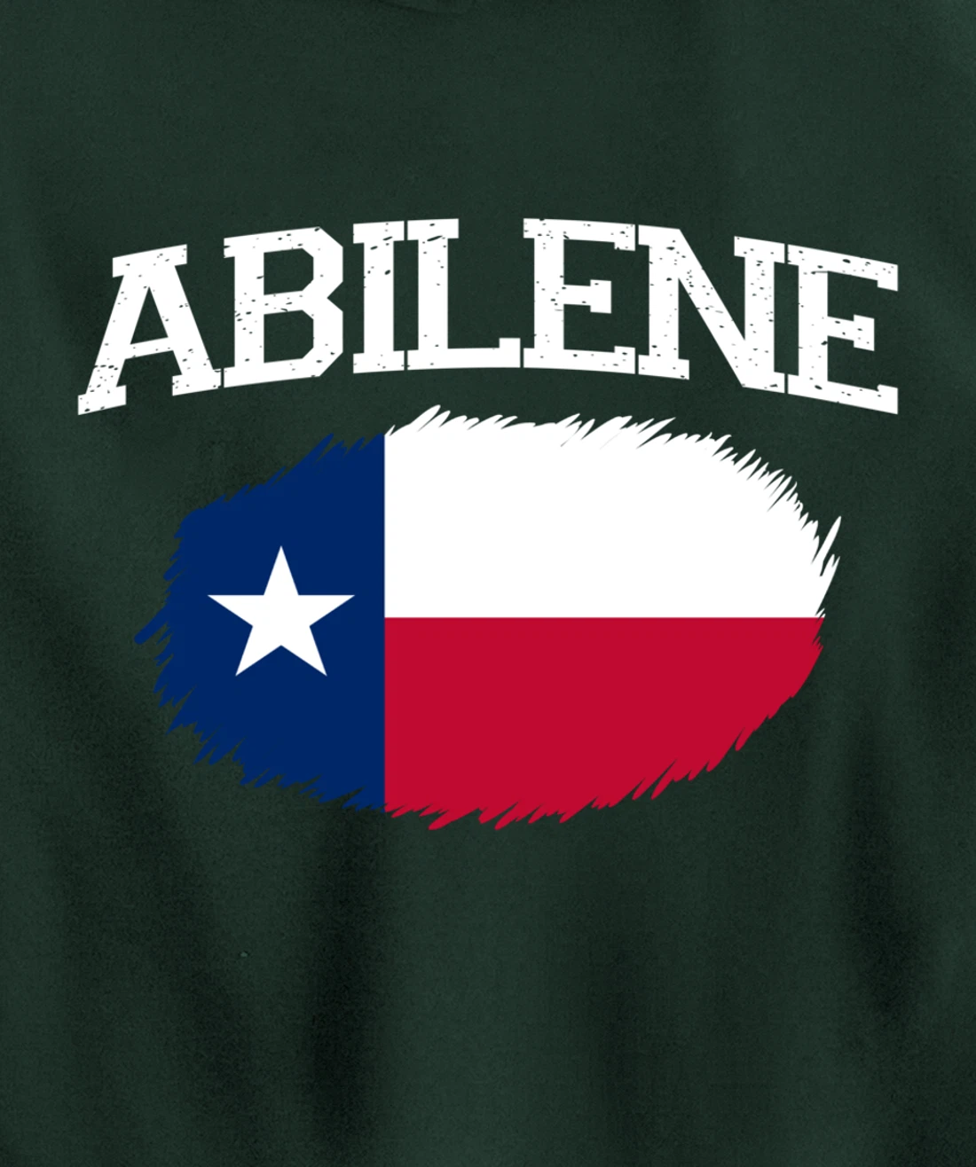 ABILENE TX TEXAS Flag Vintage USA Sports Men Women Pullover Hoodie