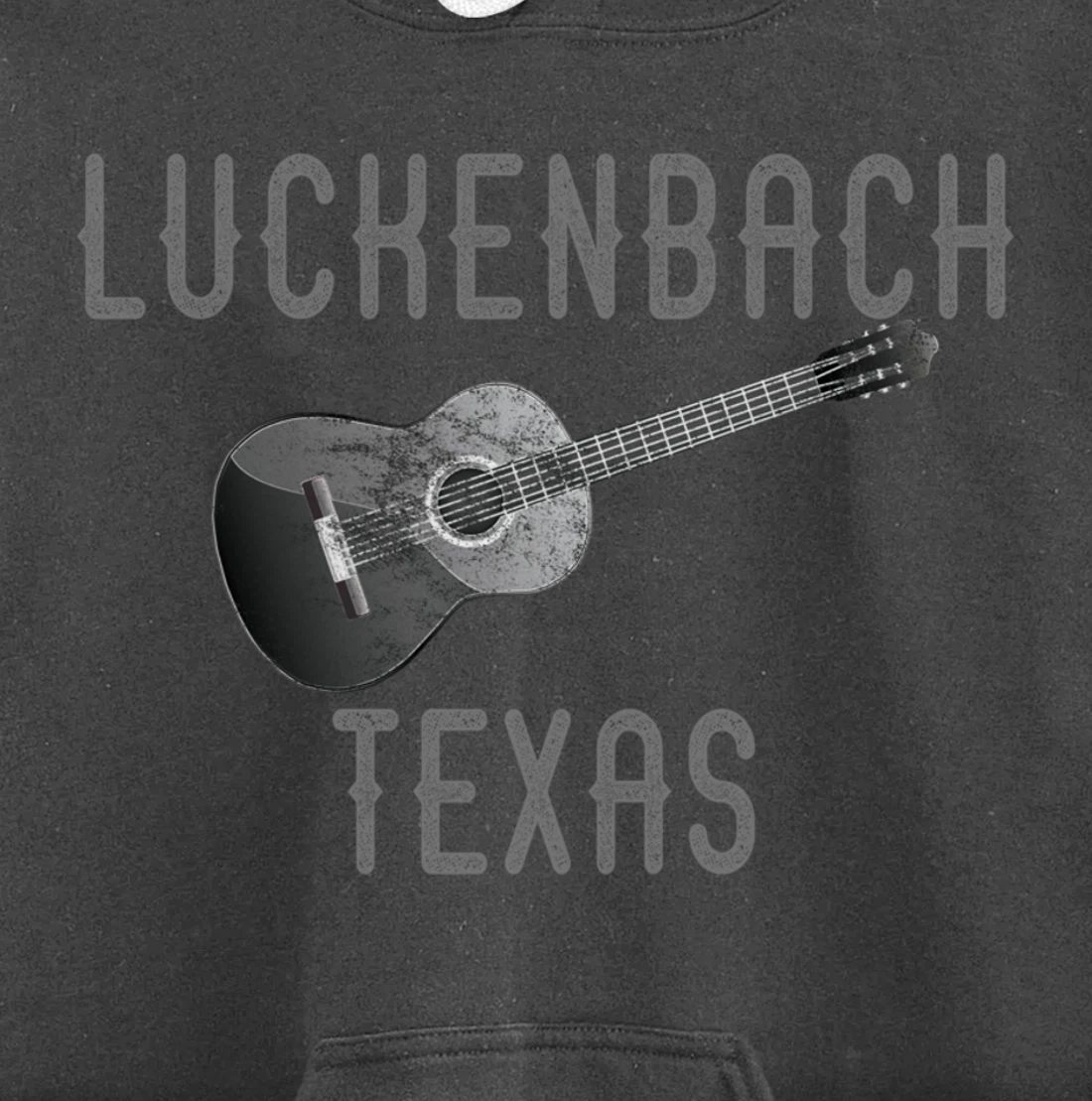 Vintage Luckenbach Texas Guitar Pullover Hoodie