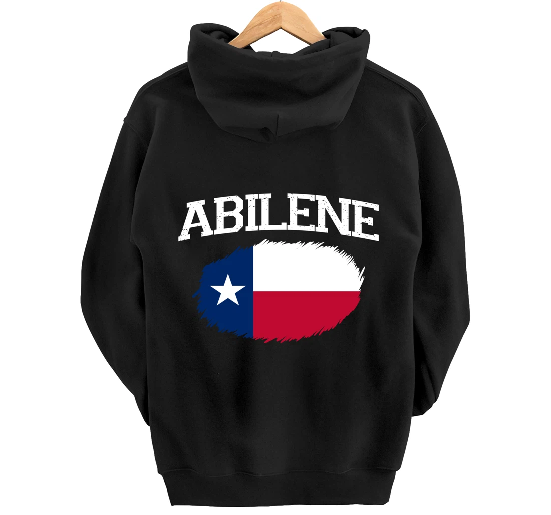ABILENE TX TEXAS Flag Vintage USA Sports Men Women Pullover Hoodie