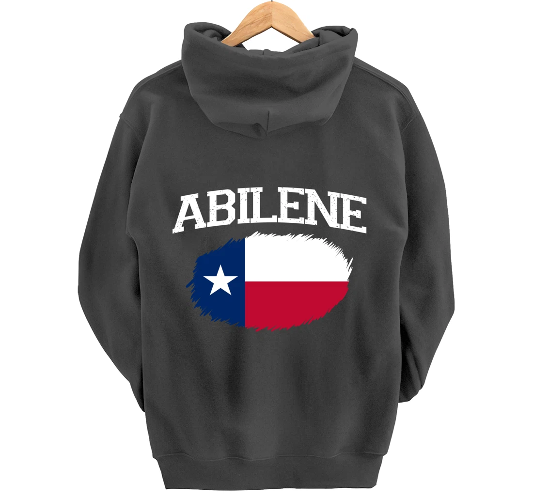 ABILENE TX TEXAS Flag Vintage USA Sports Men Women Pullover Hoodie