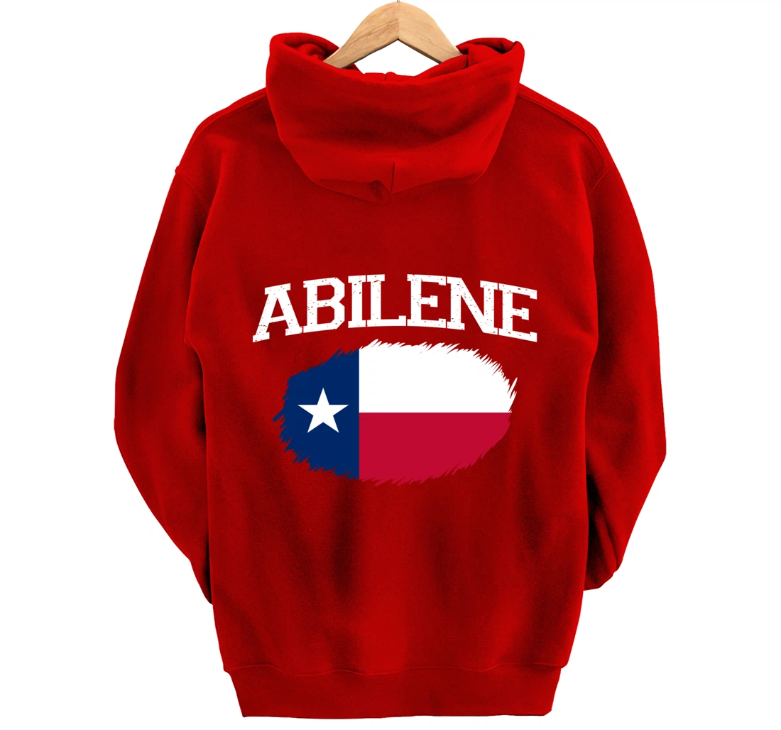 ABILENE TX TEXAS Flag Vintage USA Sports Men Women Pullover Hoodie
