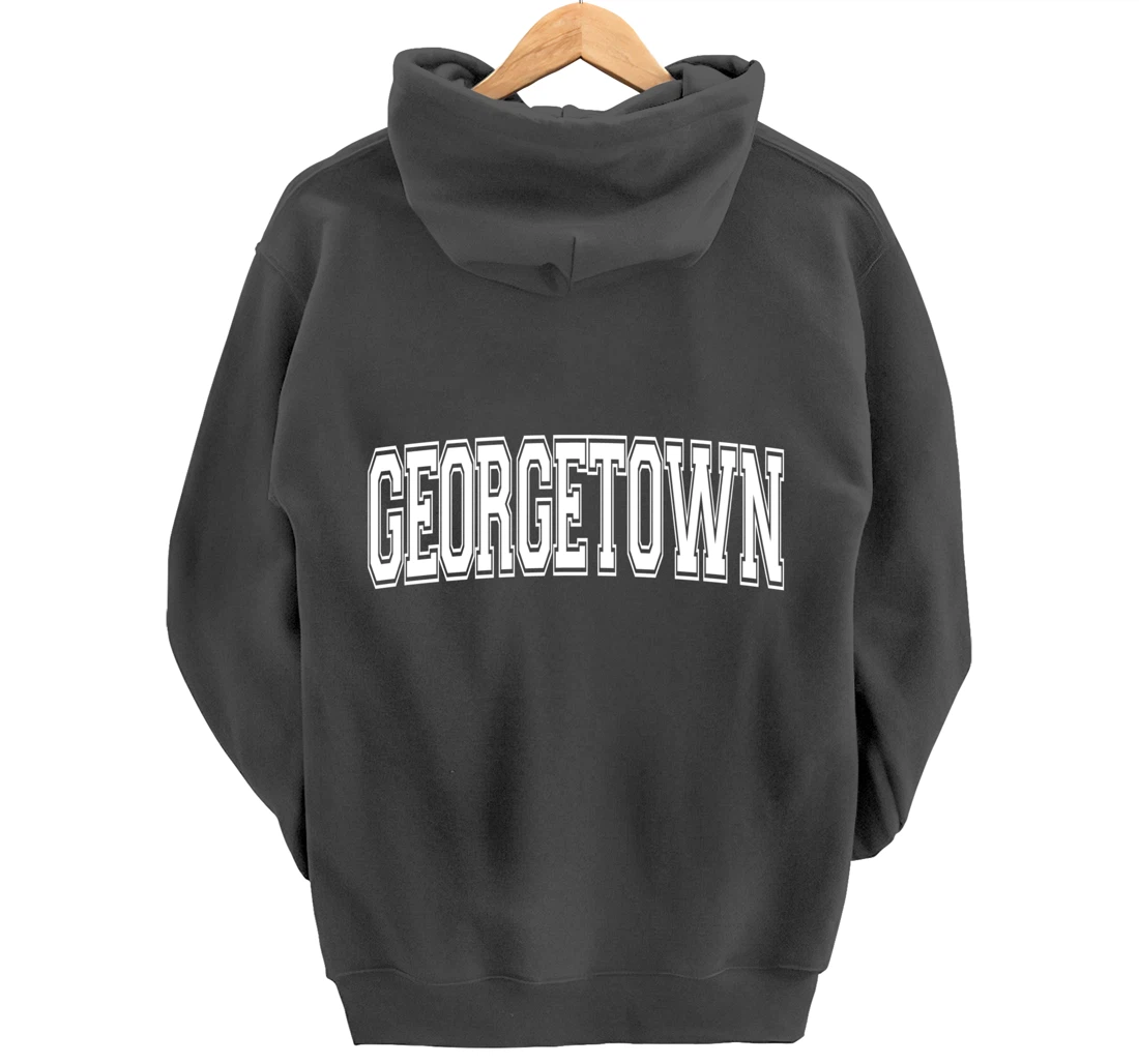 GEORGETOWN TX TEXAS USA Vintage Sports Varsity Style Pullover Hoodie