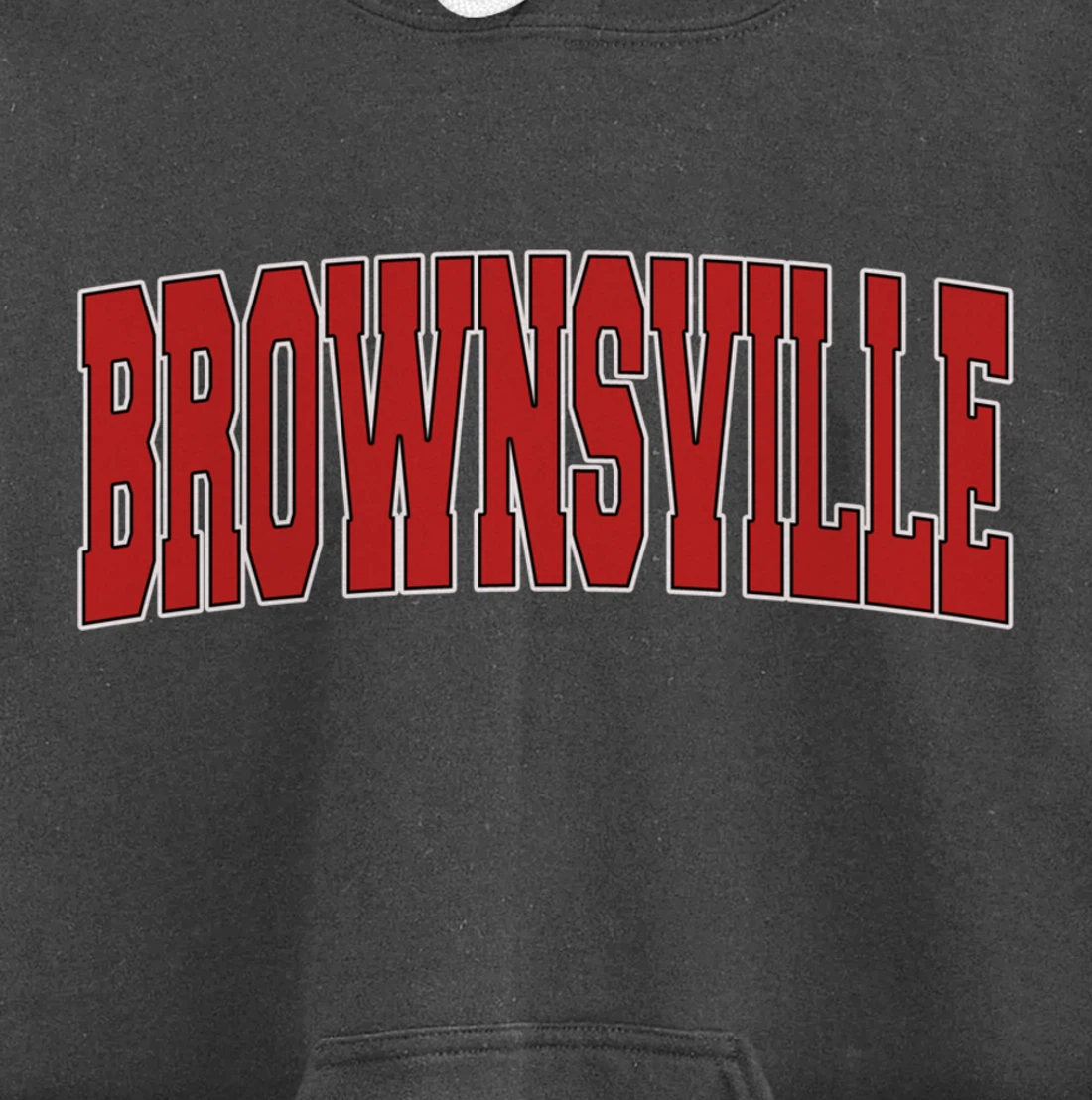 BROWNSVILLE TX TEXAS Varsity Style USA Vintage Sports Pullover Hoodie