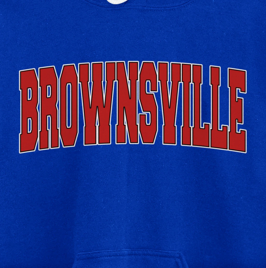 BROWNSVILLE TX TEXAS Varsity Style USA Vintage Sports Pullover Hoodie