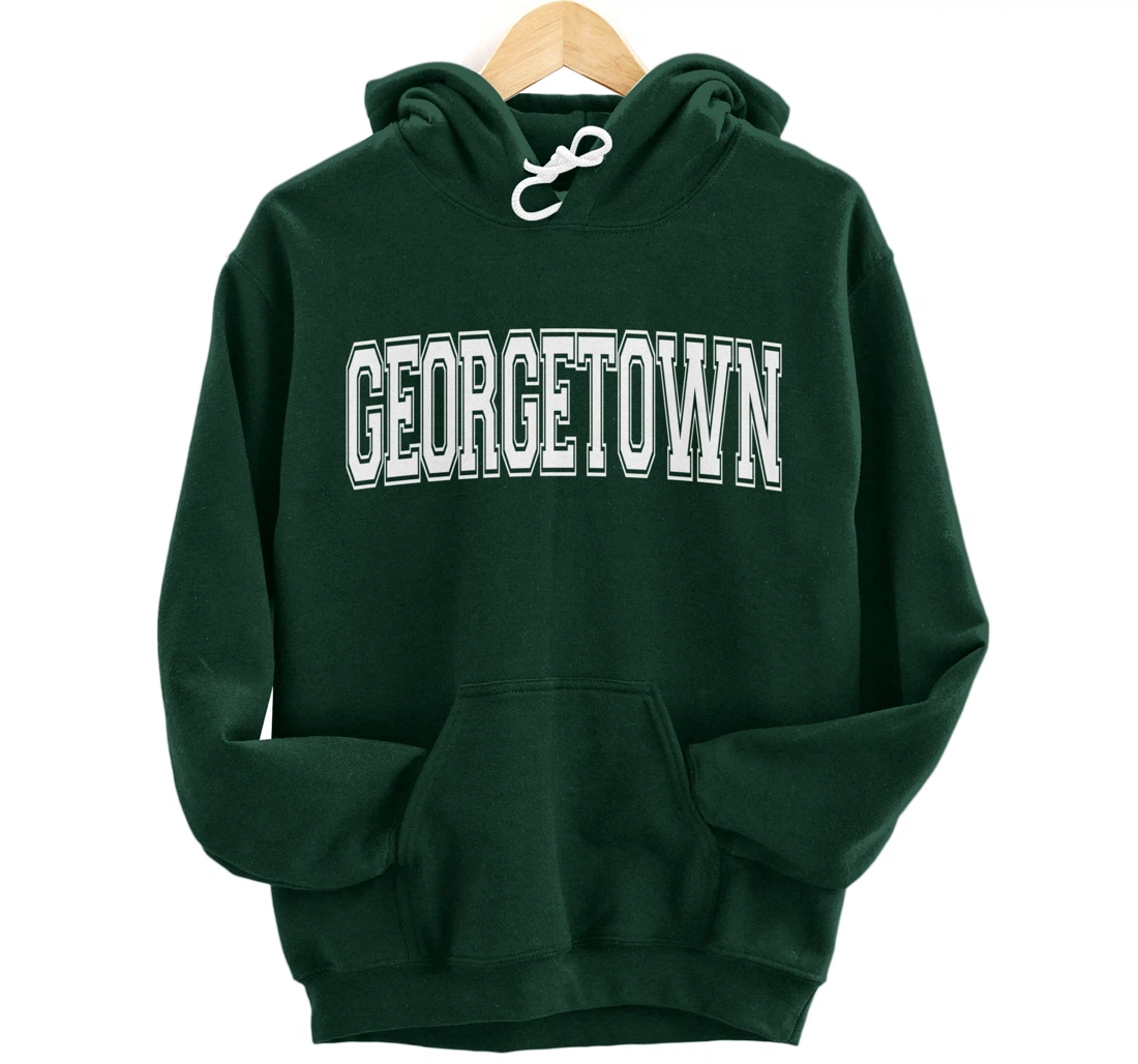 GEORGETOWN TX TEXAS USA Vintage Sports Varsity Style Pullover Hoodie