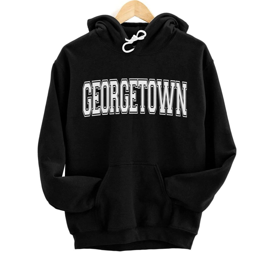 GEORGETOWN TX TEXAS USA Vintage Sports Varsity Style Pullover Hoodie