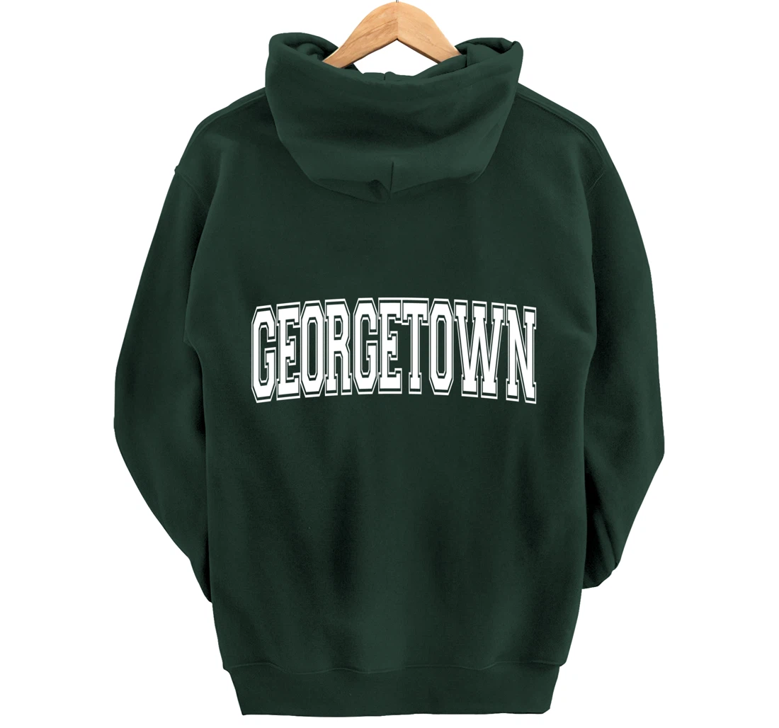 GEORGETOWN TX TEXAS USA Vintage Sports Varsity Style Pullover Hoodie