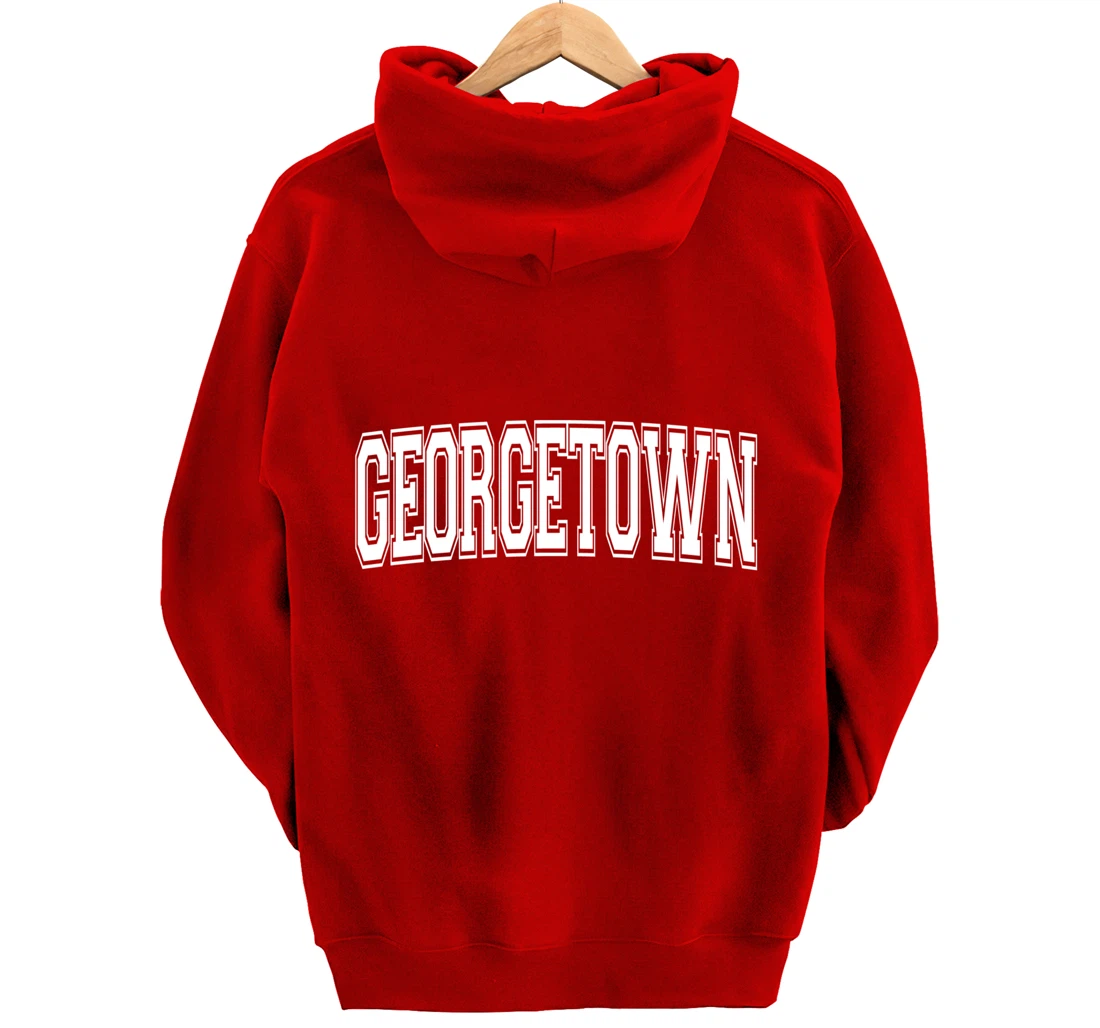 GEORGETOWN TX TEXAS USA Vintage Sports Varsity Style Pullover Hoodie