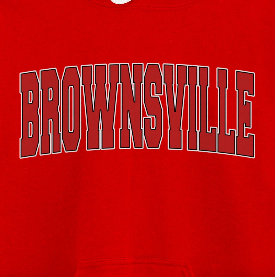 BROWNSVILLE TX TEXAS Varsity Style USA Vintage Sports Pullover Hoodie