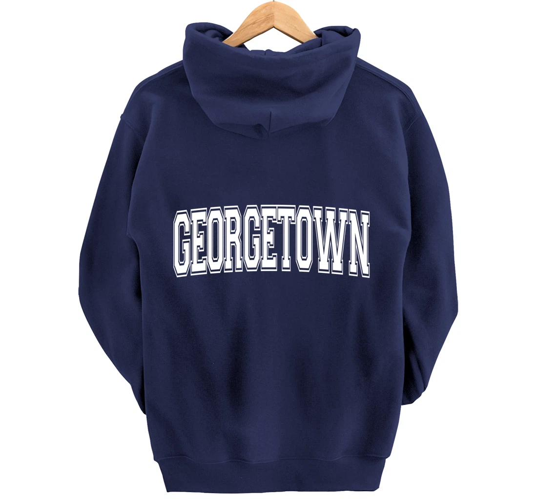 GEORGETOWN TX TEXAS USA Vintage Sports Varsity Style Pullover Hoodie