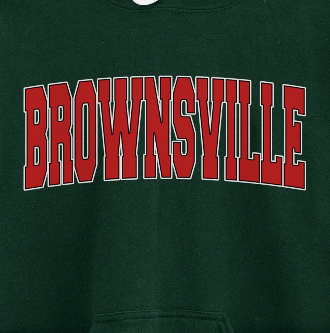 BROWNSVILLE TX TEXAS Varsity Style USA Vintage Sports Pullover Hoodie