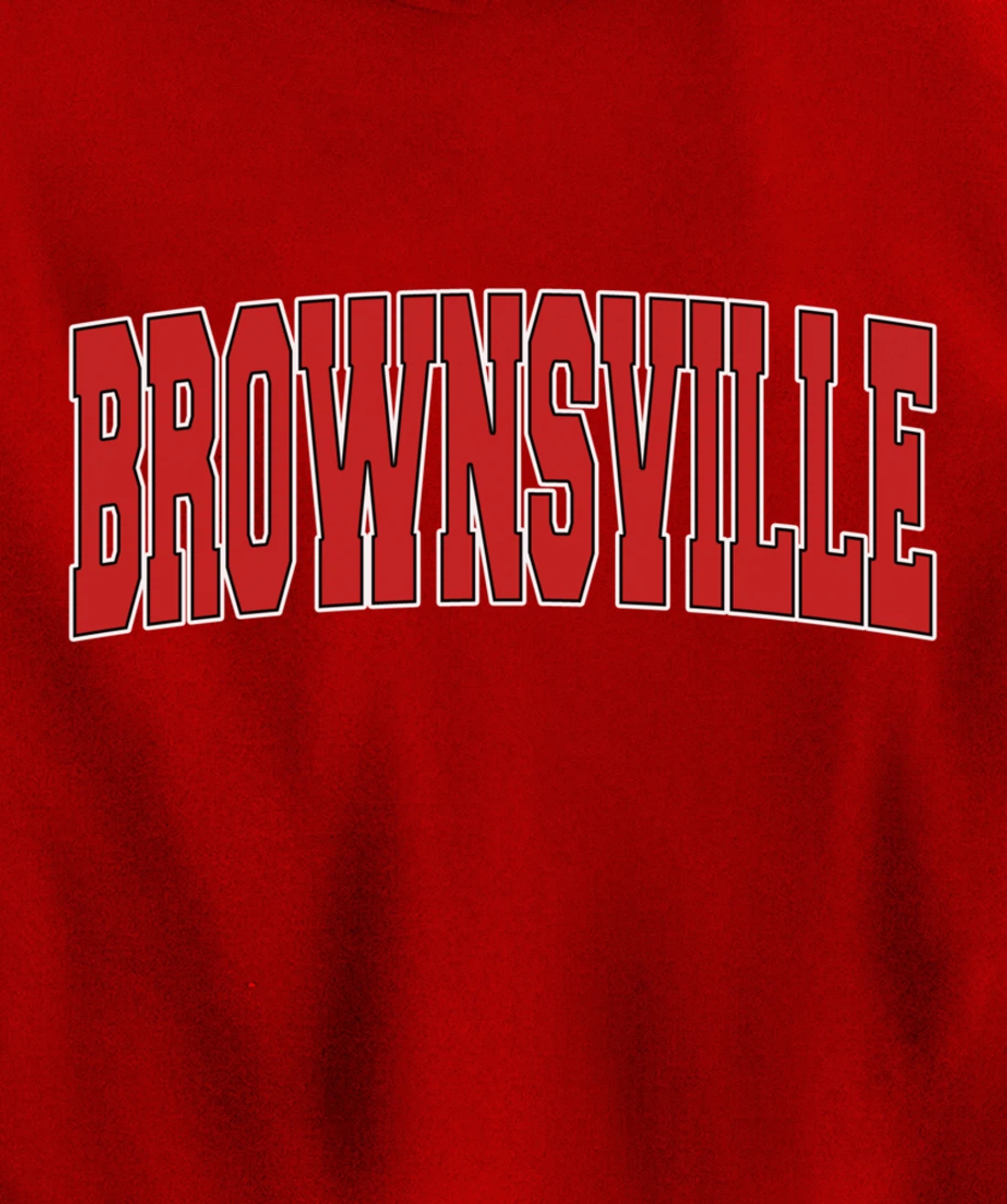 BROWNSVILLE TX TEXAS Varsity Style USA Vintage Sports Pullover Hoodie