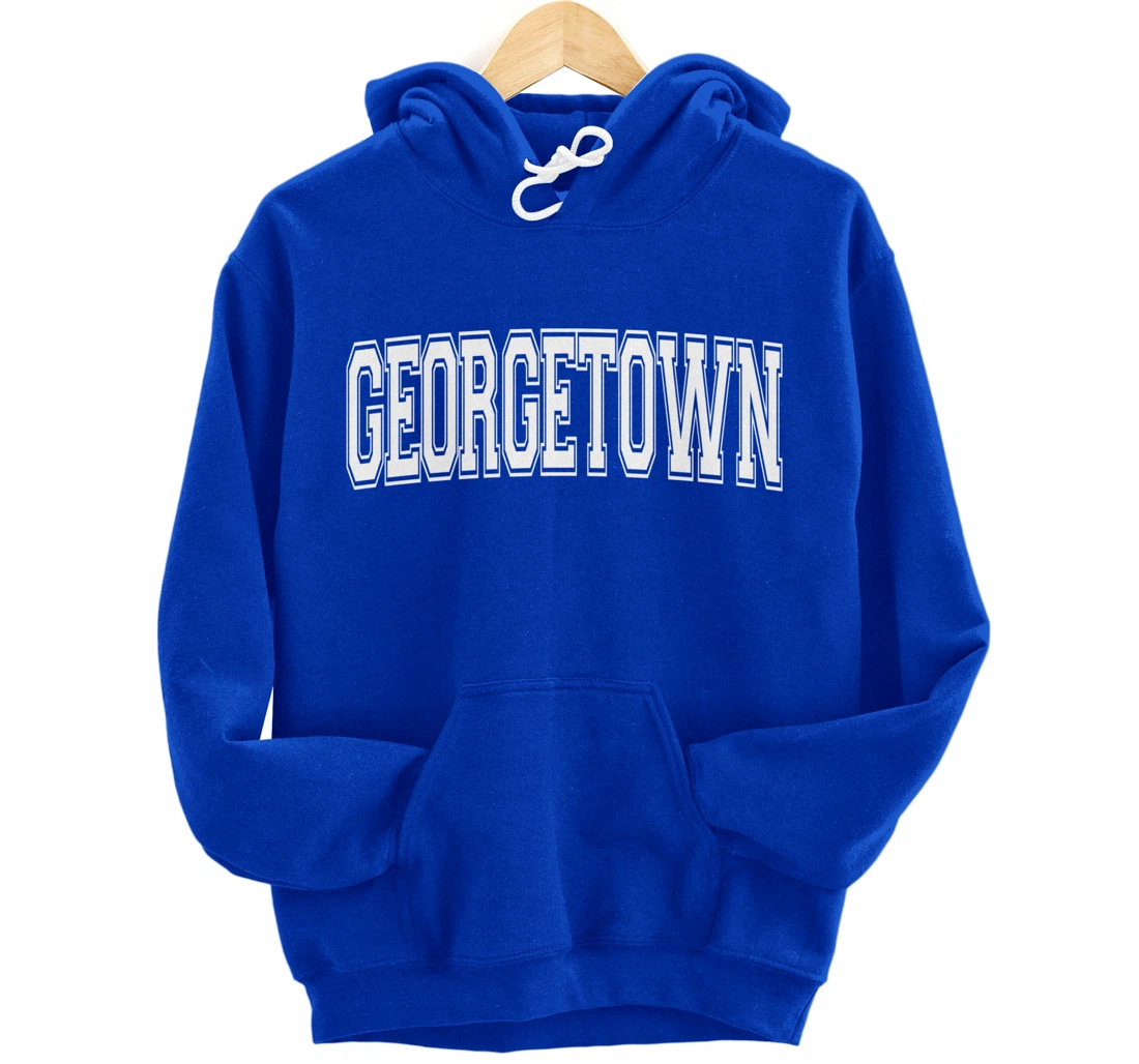 GEORGETOWN TX TEXAS USA Vintage Sports Varsity Style Pullover Hoodie