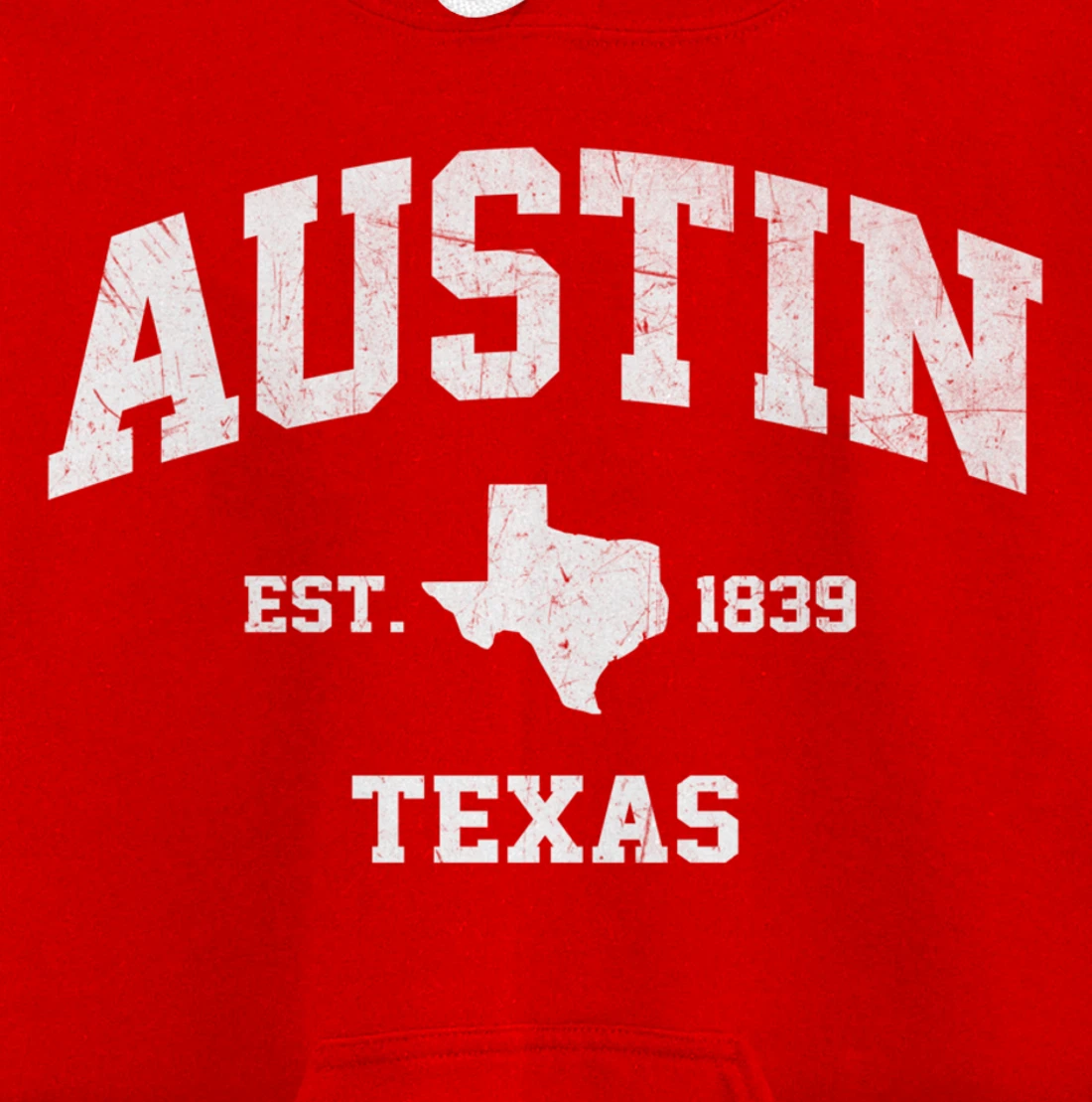Austin Texas TX USA vintage state Athletic style gift Pullover Hoodie