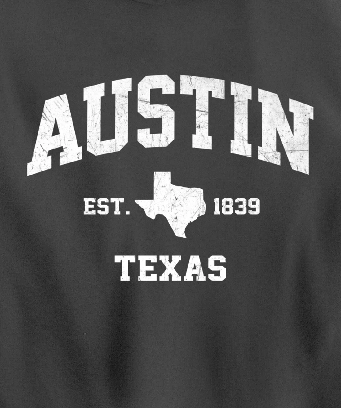 Austin Texas TX USA vintage state Athletic style gift Pullover Hoodie