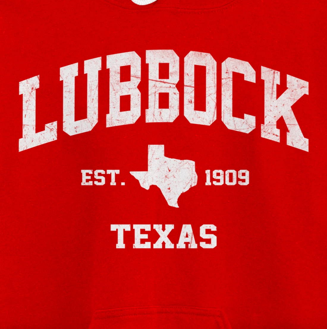 Lubbock Texas TX USA vintage state Athletic style gift Pullover Hoodie