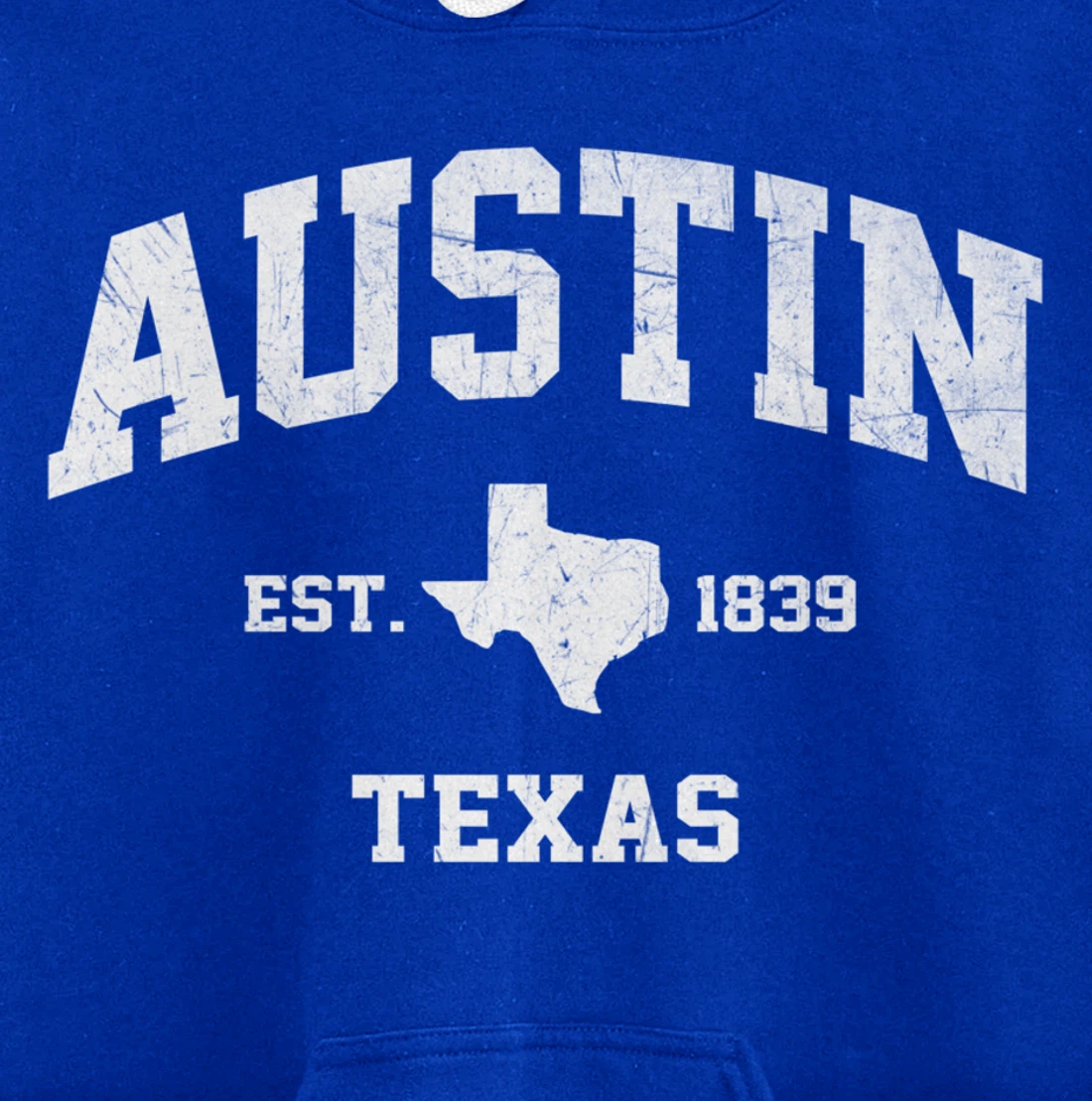 Austin Texas TX USA vintage state Athletic style gift Pullover Hoodie