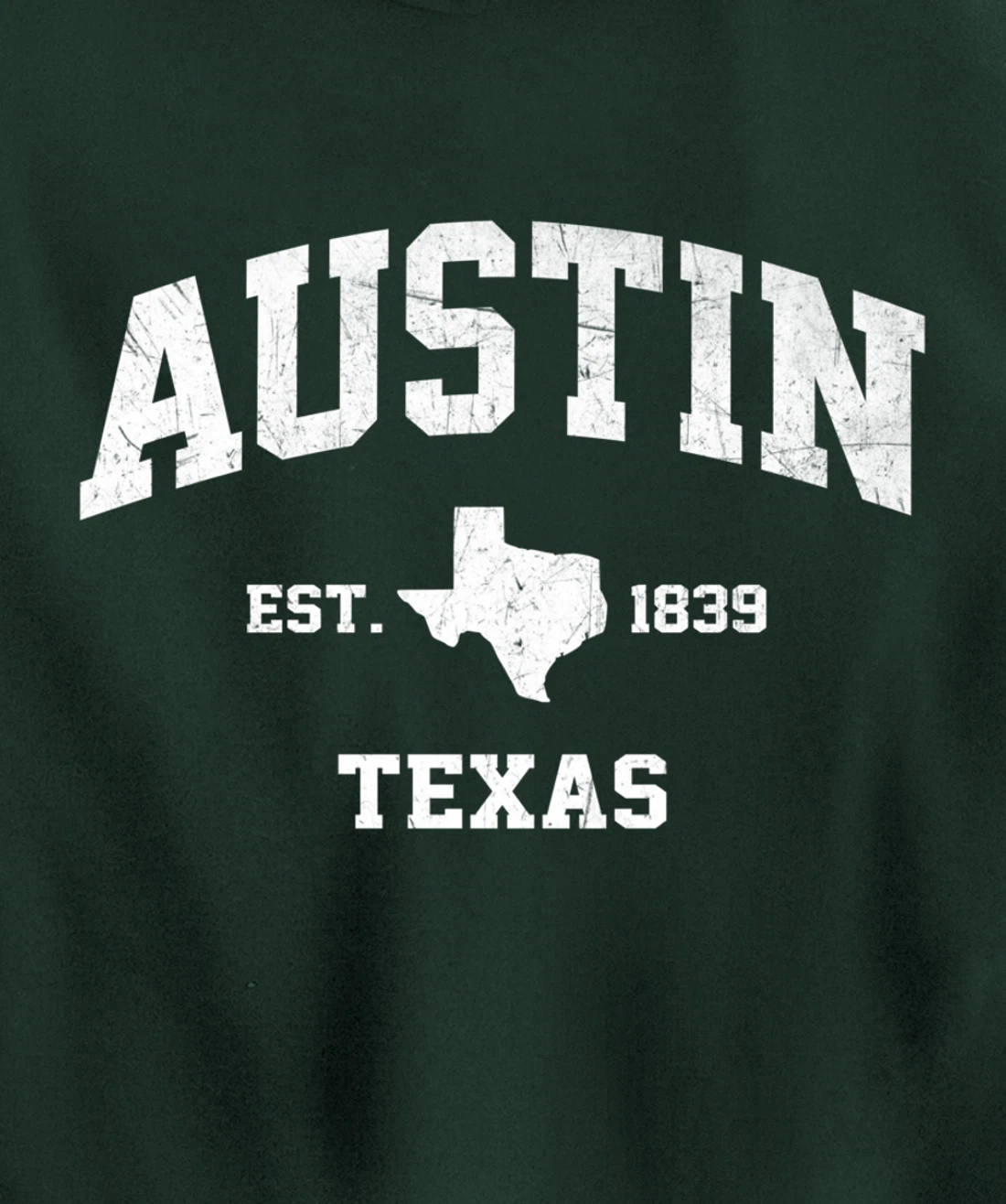 Austin Texas TX USA vintage state Athletic style gift Pullover Hoodie