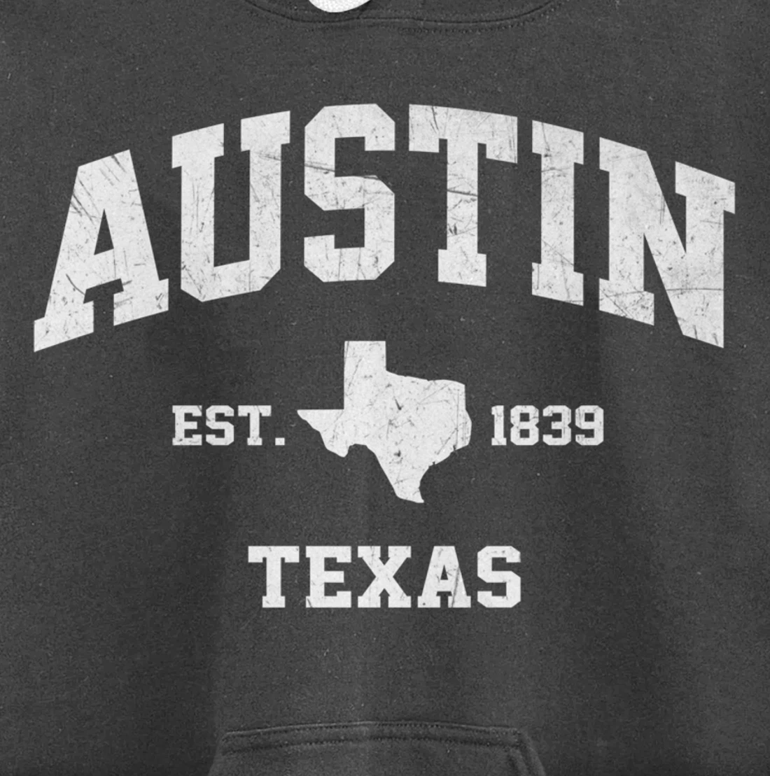 Austin Texas TX USA vintage state Athletic style gift Pullover Hoodie