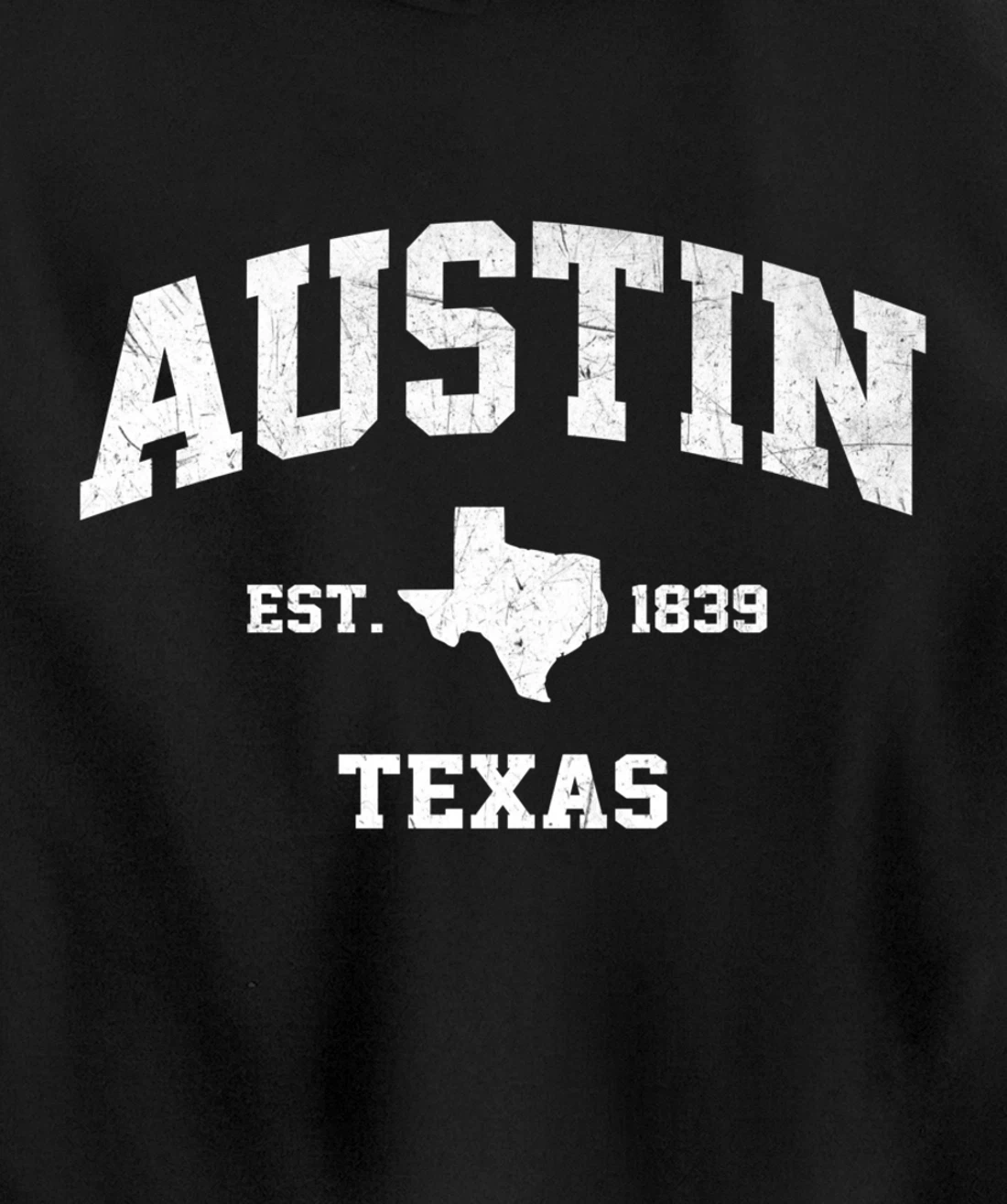 Austin Texas TX USA vintage state Athletic style gift Pullover Hoodie