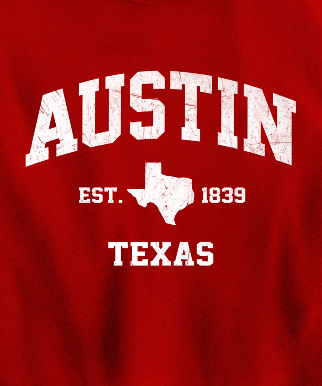 Austin Texas TX USA vintage state Athletic style gift Pullover Hoodie