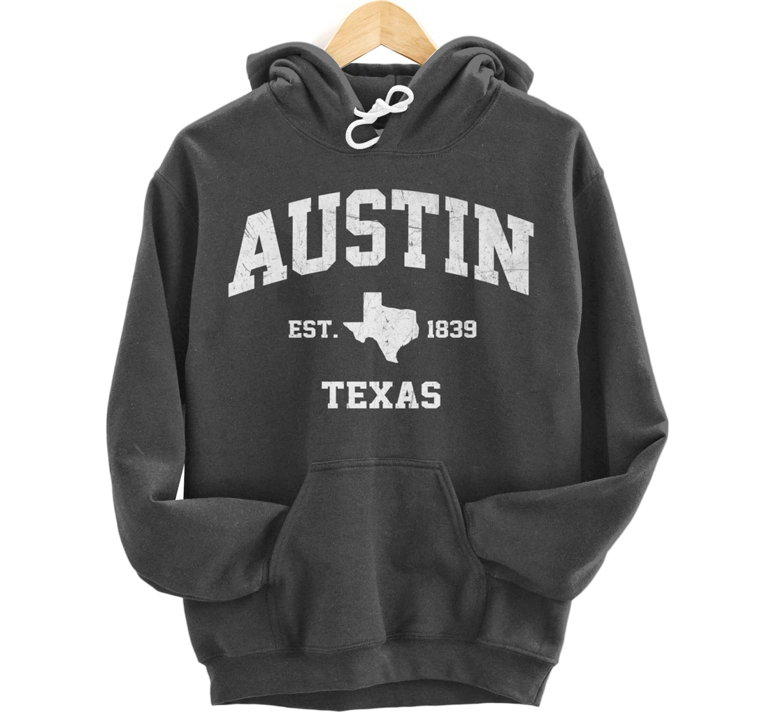Austin Texas TX USA vintage state Athletic style gift Pullover Hoodie