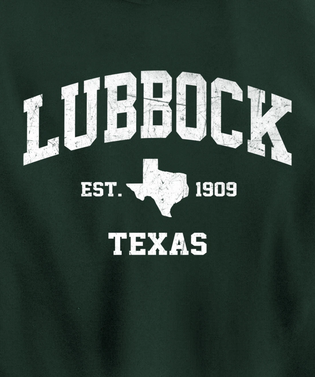 Lubbock Texas TX USA vintage state Athletic style gift Pullover Hoodie