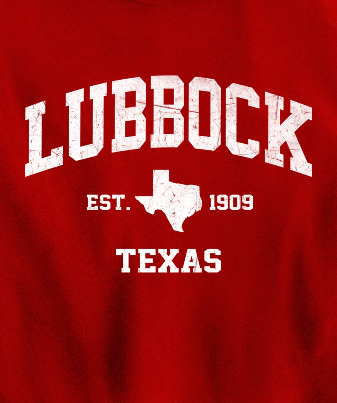 Lubbock Texas TX USA vintage state Athletic style gift Pullover Hoodie