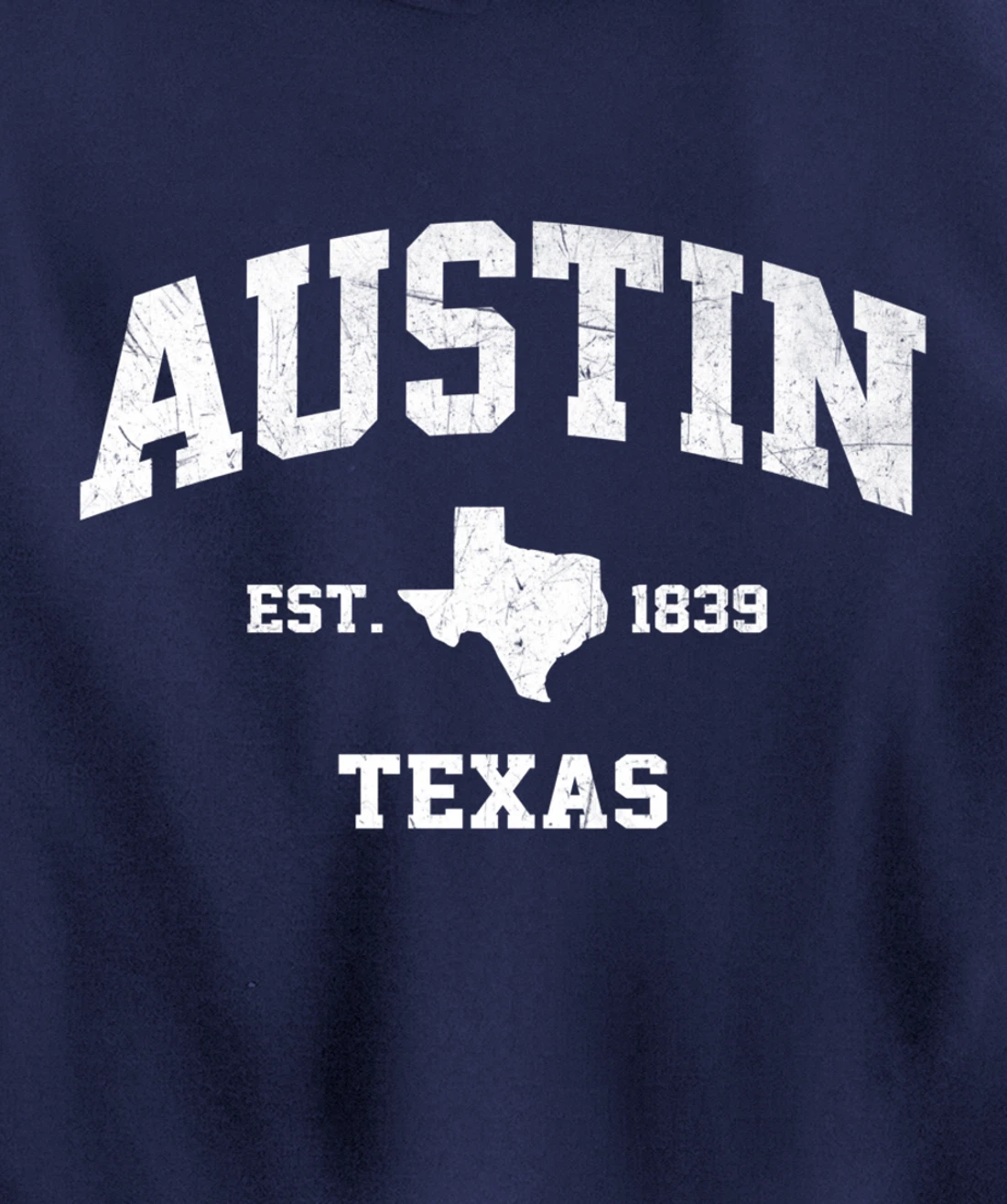 Austin Texas TX USA vintage state Athletic style gift Pullover Hoodie