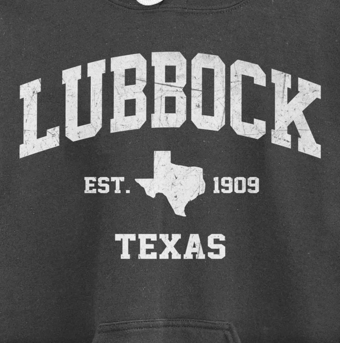 Lubbock Texas TX USA vintage state Athletic style gift Pullover Hoodie