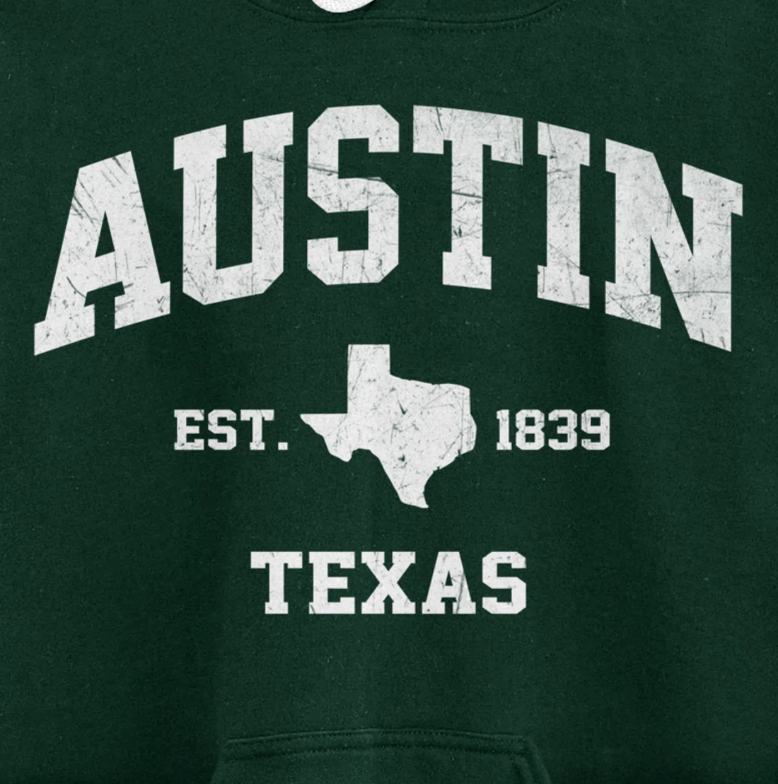 Austin Texas TX USA vintage state Athletic style gift Pullover Hoodie