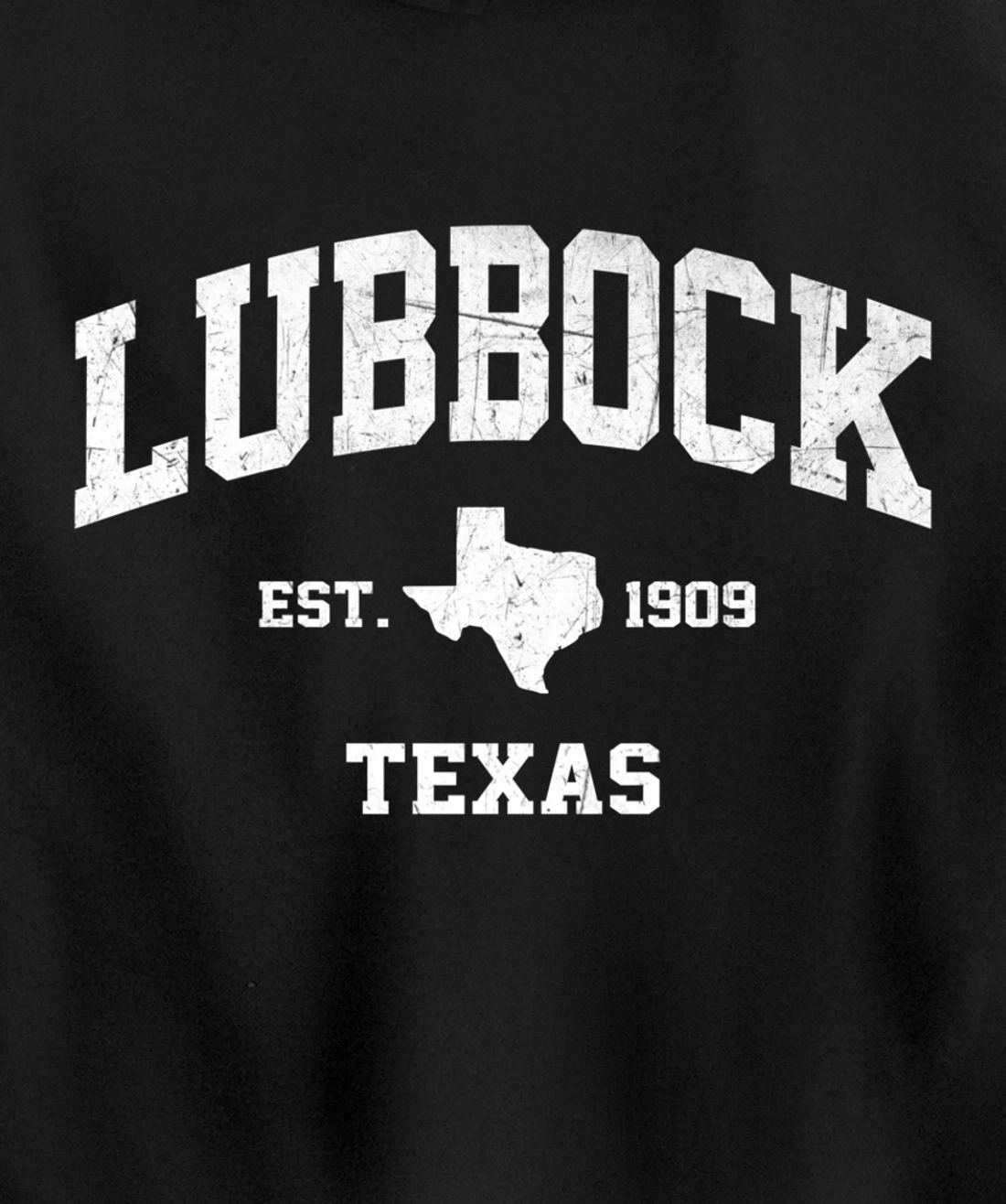 Lubbock Texas TX USA vintage state Athletic style gift Pullover Hoodie
