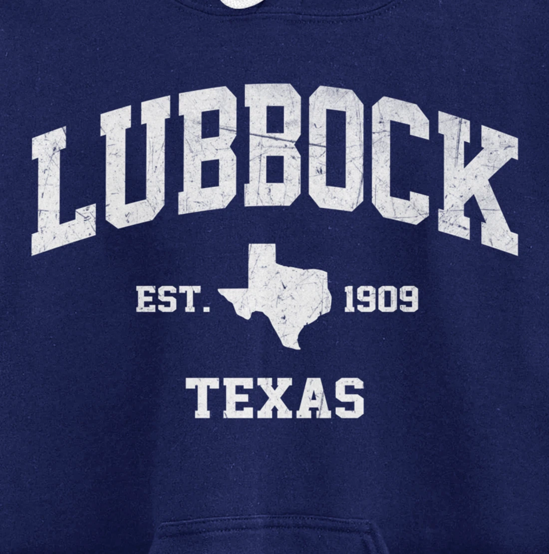 Lubbock Texas TX USA vintage state Athletic style gift Pullover Hoodie
