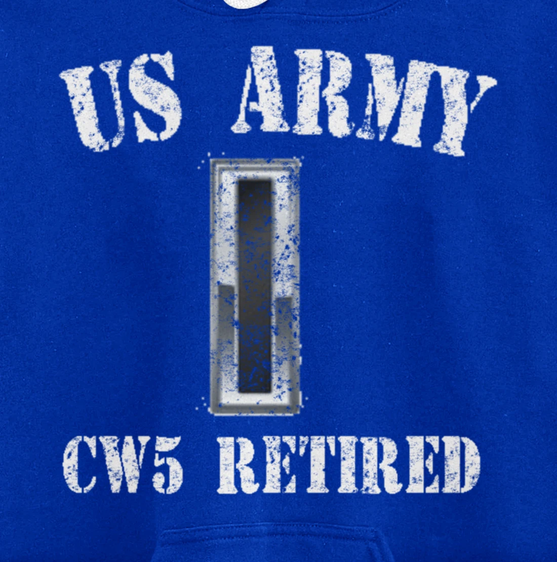 Retired Army Warrant Officer CW5 Veteran Vintage Retiree Pullover Hoodie