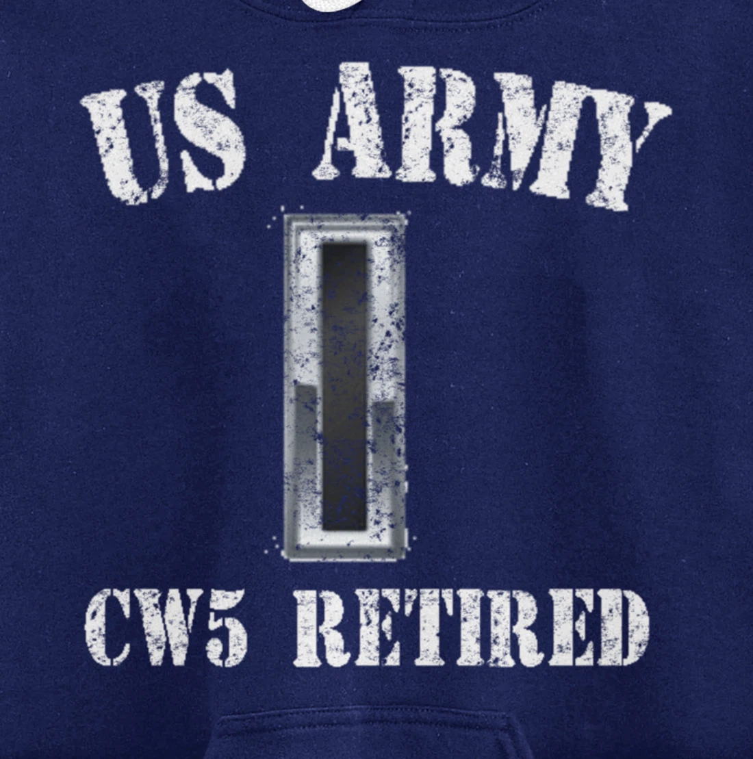 Retired Army Warrant Officer CW5 Veteran Vintage Retiree Pullover Hoodie