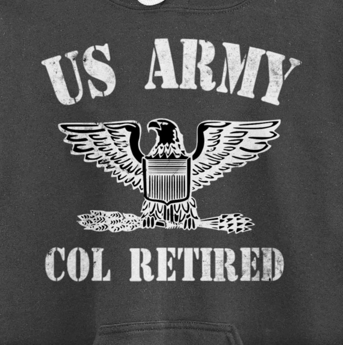 Retired Army Full Bird Colonel Military Veteran Retiree Pullover Hoodie