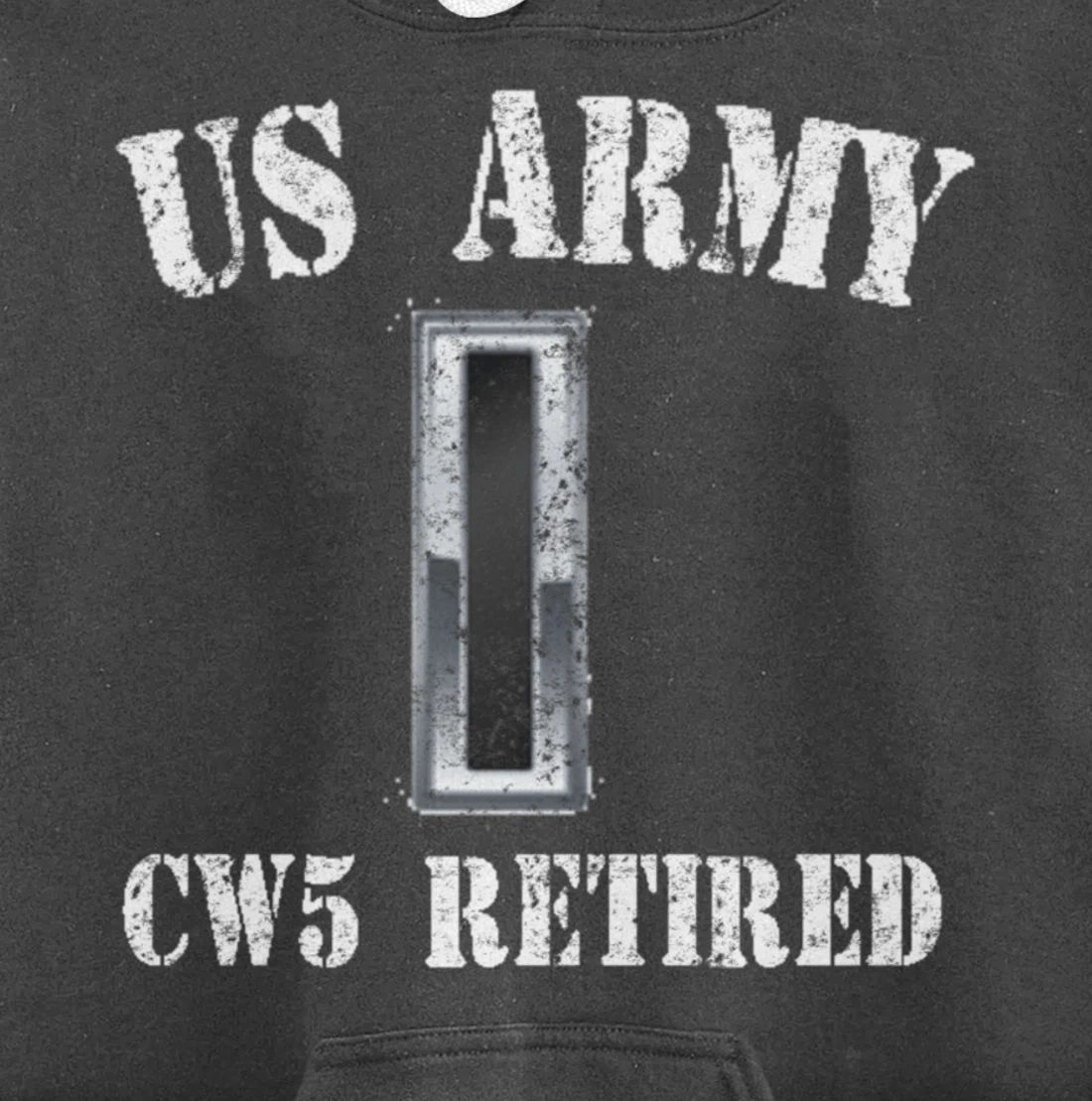 Retired Army Warrant Officer CW5 Veteran Vintage Retiree Pullover Hoodie