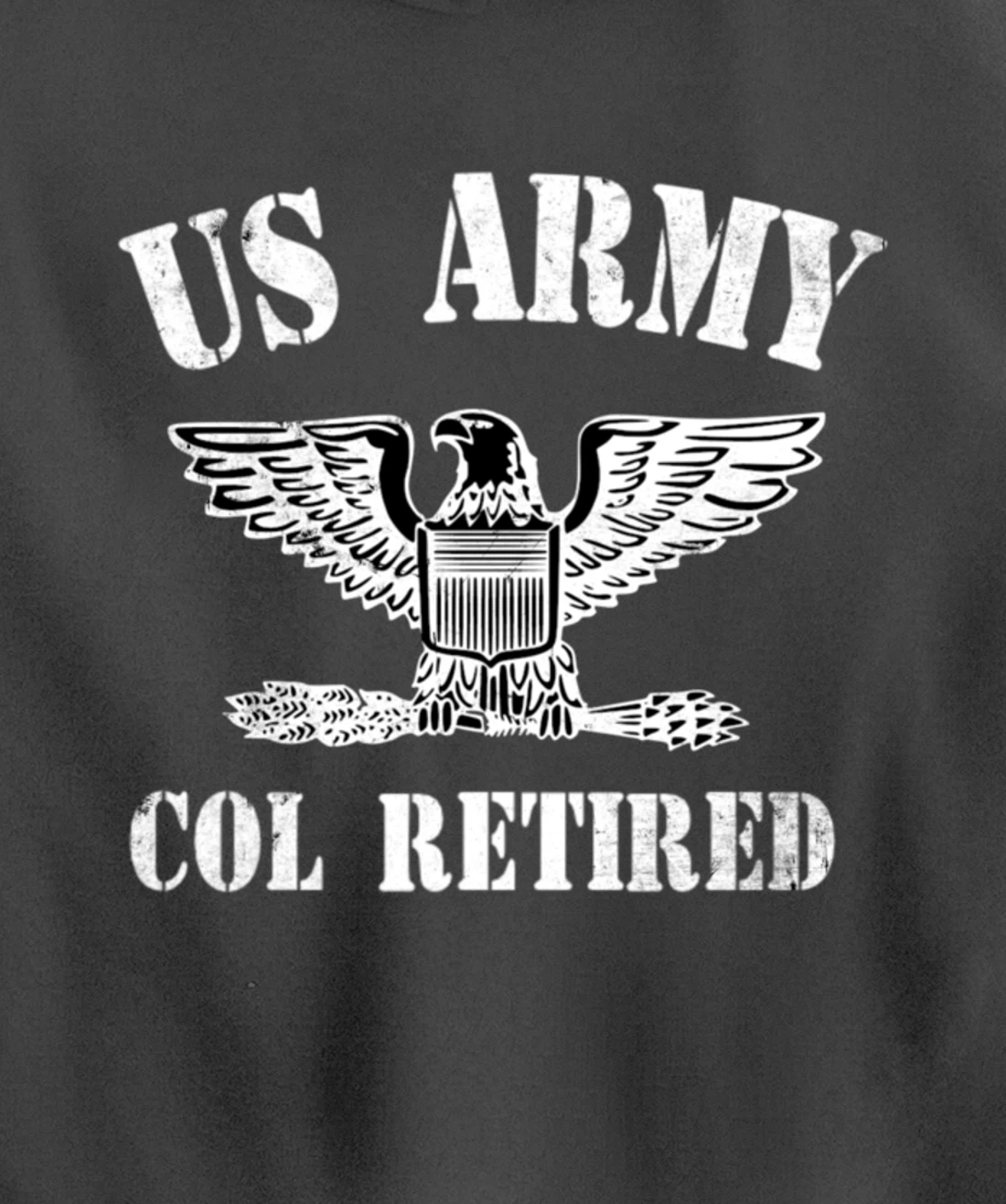 Retired Army Full Bird Colonel Military Veteran Retiree Pullover Hoodie