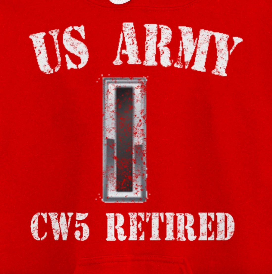 Retired Army Warrant Officer CW5 Veteran Vintage Retiree Pullover Hoodie