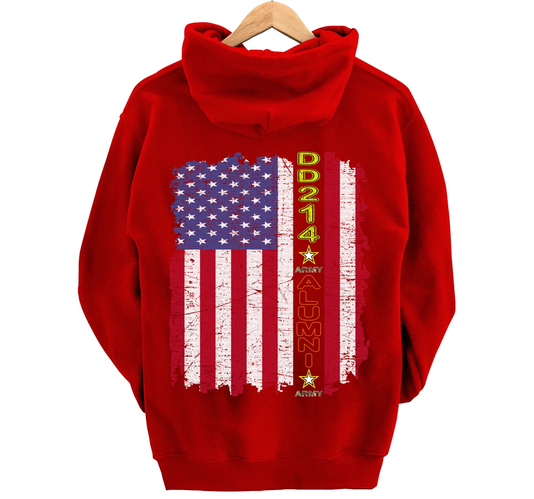 Army Alumni DD-214 US Army Veteran DD214 Tee For Men, Women Pullover Hoodie