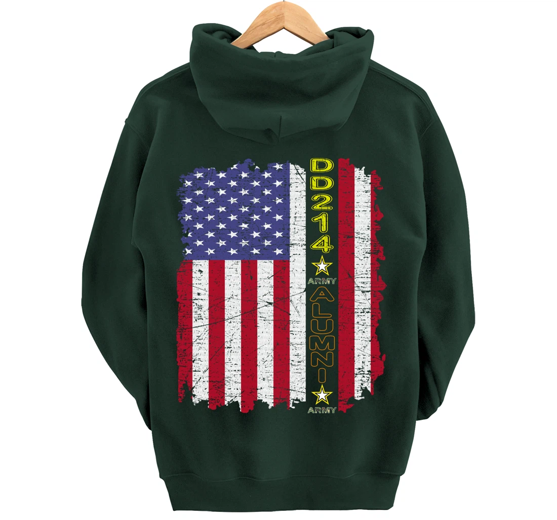 Army Alumni DD-214 US Army Veteran DD214 Tee For Men, Women Pullover Hoodie