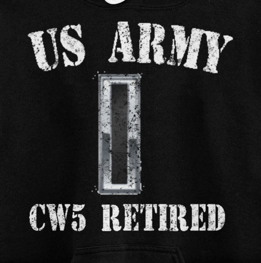 Retired Army Warrant Officer CW5 Veteran Vintage Retiree Pullover Hoodie