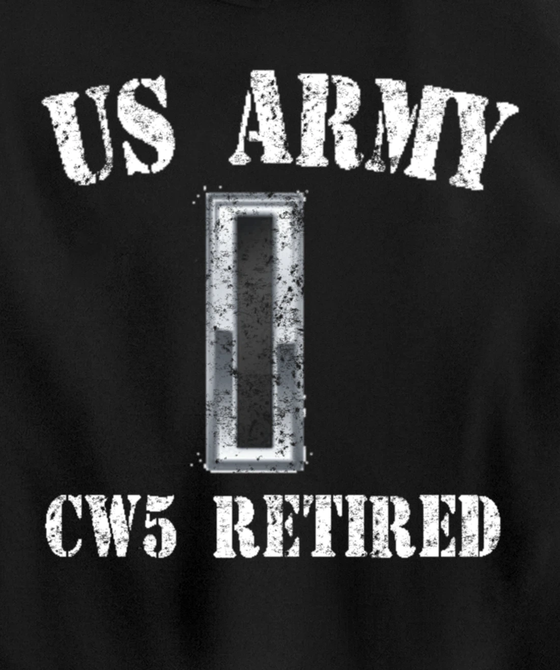 Retired Army Warrant Officer CW5 Veteran Vintage Retiree Pullover Hoodie