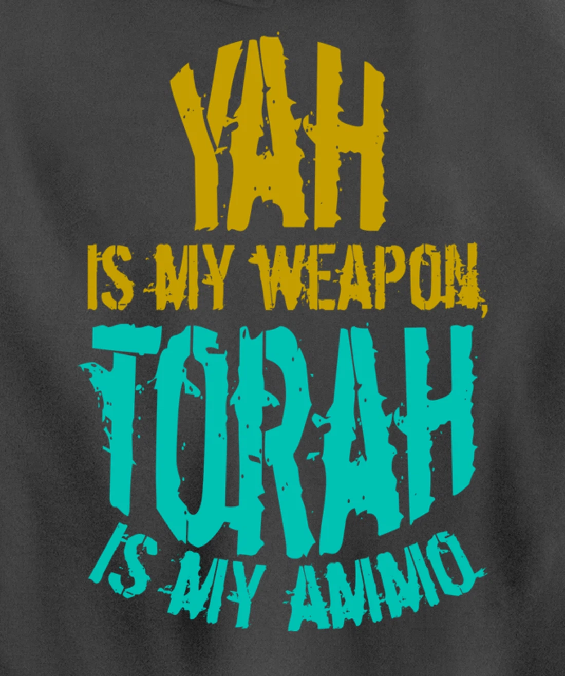 Hebrew Israelite Clothing Yah is My Weapon Judah Torah Gift Pullover Hoodie
