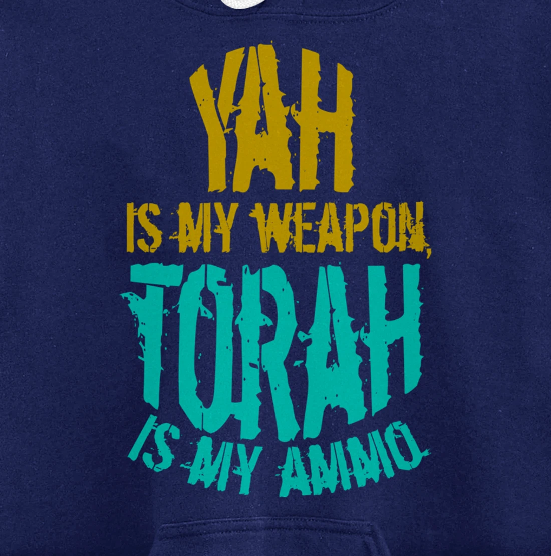 Hebrew Israelite Clothing Yah is My Weapon Judah Torah Gift Pullover Hoodie