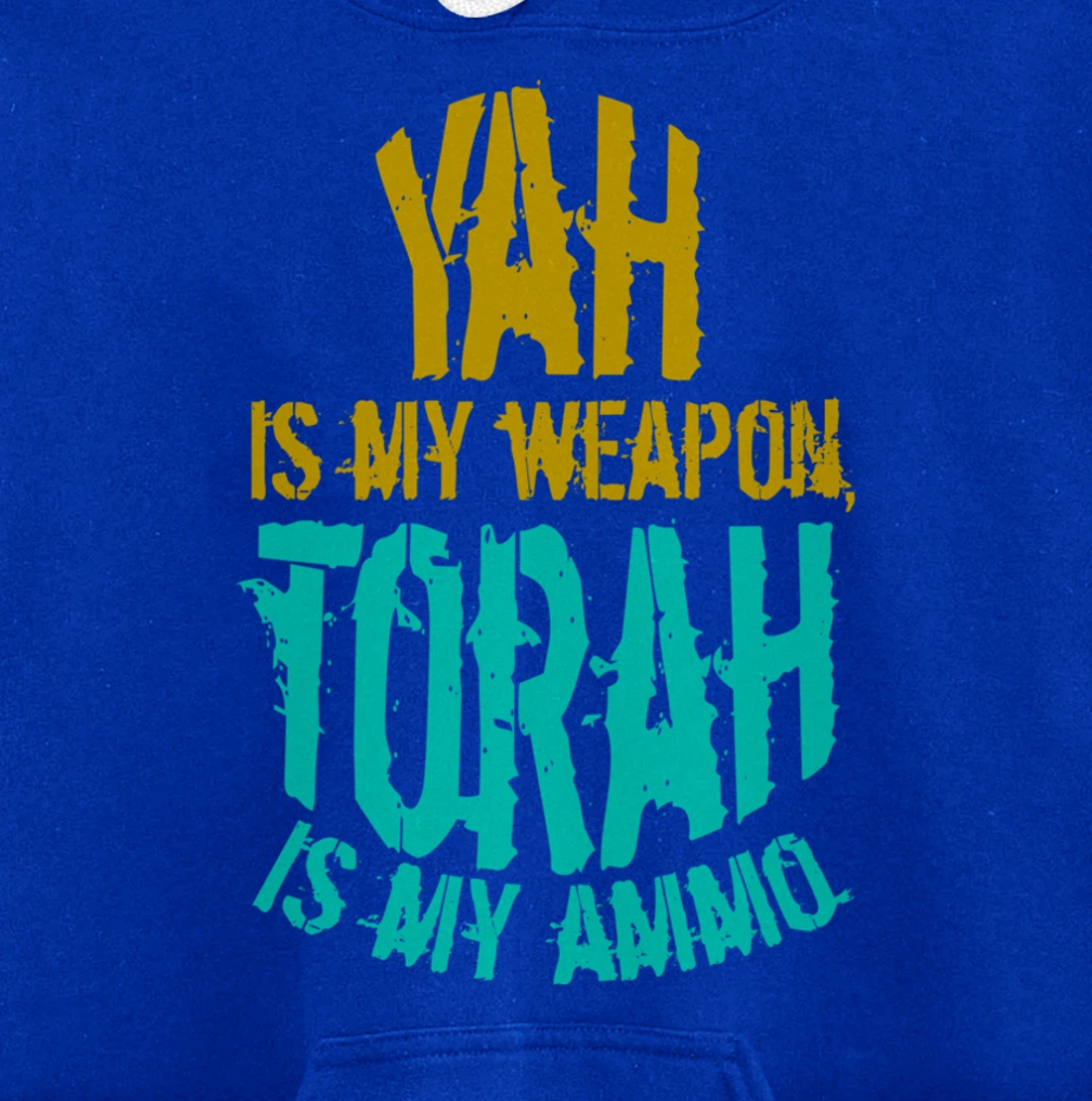 Hebrew Israelite Clothing Yah is My Weapon Judah Torah Gift Pullover Hoodie