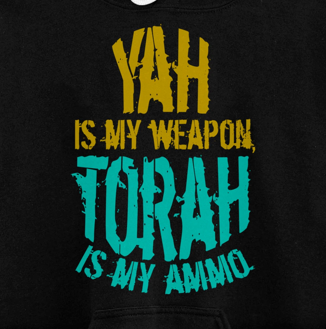 Hebrew Israelite Clothing Yah is My Weapon Judah Torah Gift Pullover Hoodie