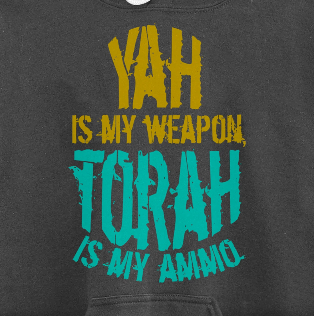 Hebrew Israelite Clothing Yah is My Weapon Judah Torah Gift Pullover Hoodie