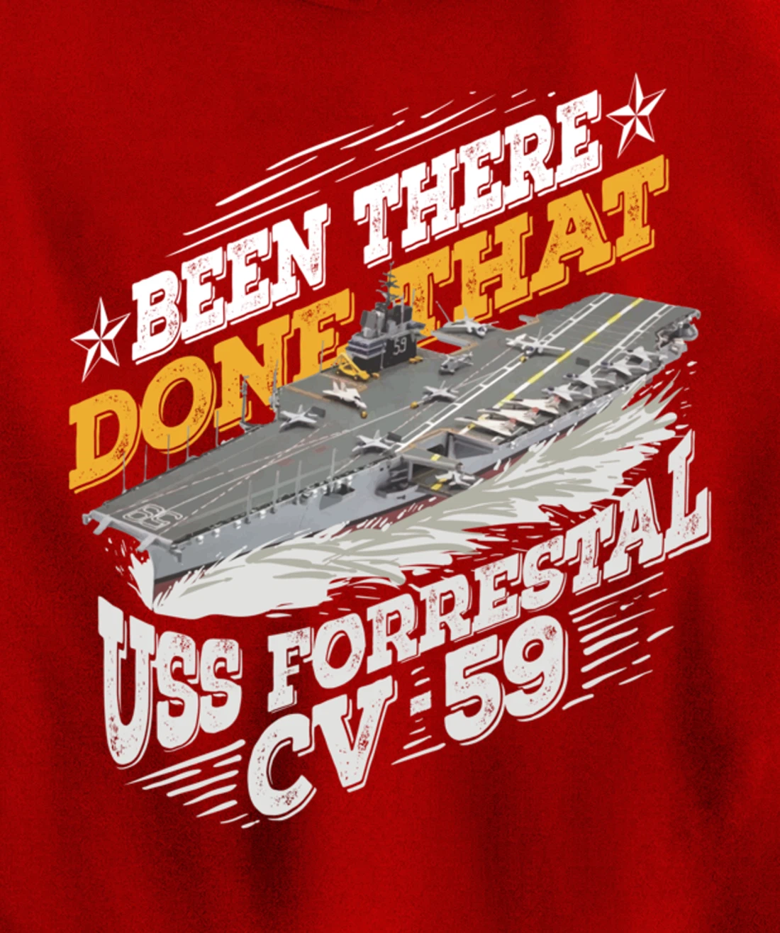 USS Forrestal Gift For A US Military Veteran Pullover Hoodie